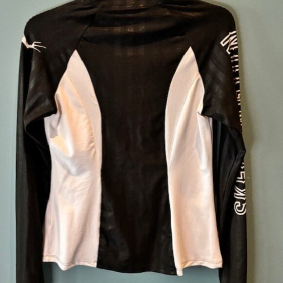Disney Tim Burton's Zip Long Sleeve M Nightmare Goth Halloween Colorblock Street - Picture 2 of 10